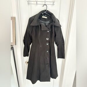 Black Pea Coat Jacket! Never worn!